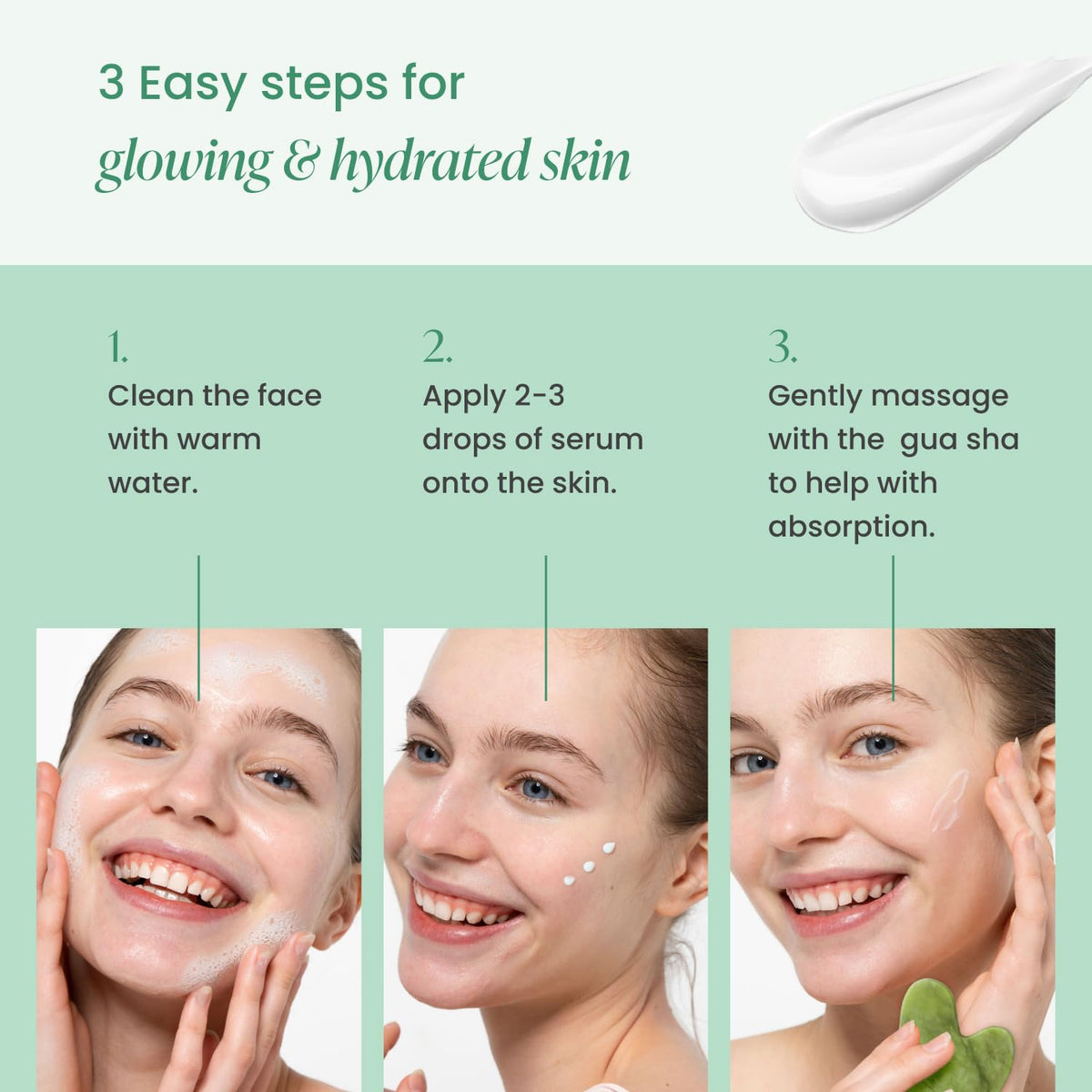 PLANTIFIQUE massage set in use on face illustrating gentle massage benefits