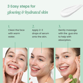PLANTIFIQUE massage set in use on face illustrating gentle massage benefits
