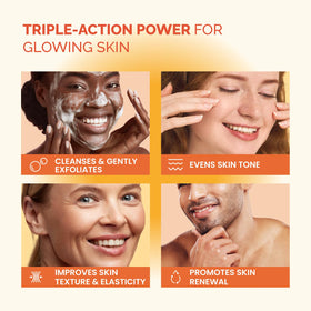 PLANTIFIQUE soap bar close-up texture highlighting smooth surface and gentle exfoliation