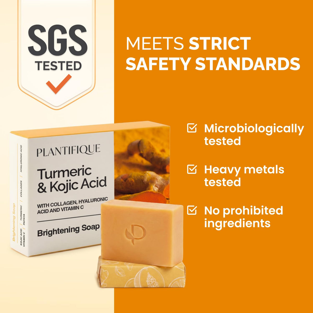 PLANTIFIQUE soap bar in shower scene, showing convenient face and body use
