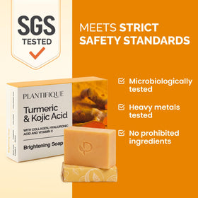 PLANTIFIQUE soap bar in shower scene, showing convenient face and body use