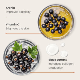 PLANTIFIQUE shown being applied with a gua sha to enhance absorption and reduce puffiness