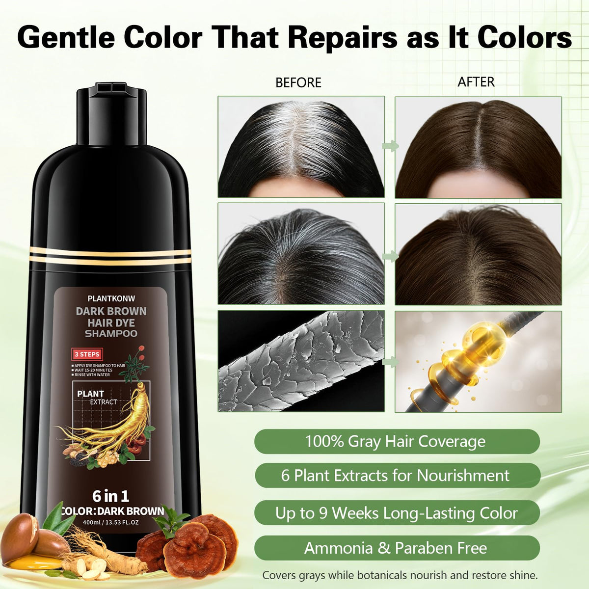 Plantkonw application in shower demonstrating quick at-home use benefit