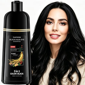 Plantkonw front packaging showing shampoo and benefit of easy gray coverage