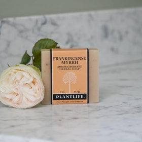 Plantlife close-up of soap texture highlighting smooth cold-processed surface and quality