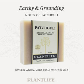 Plantlife patchouli foam texture on washcloth showing creamy lather and cleansing