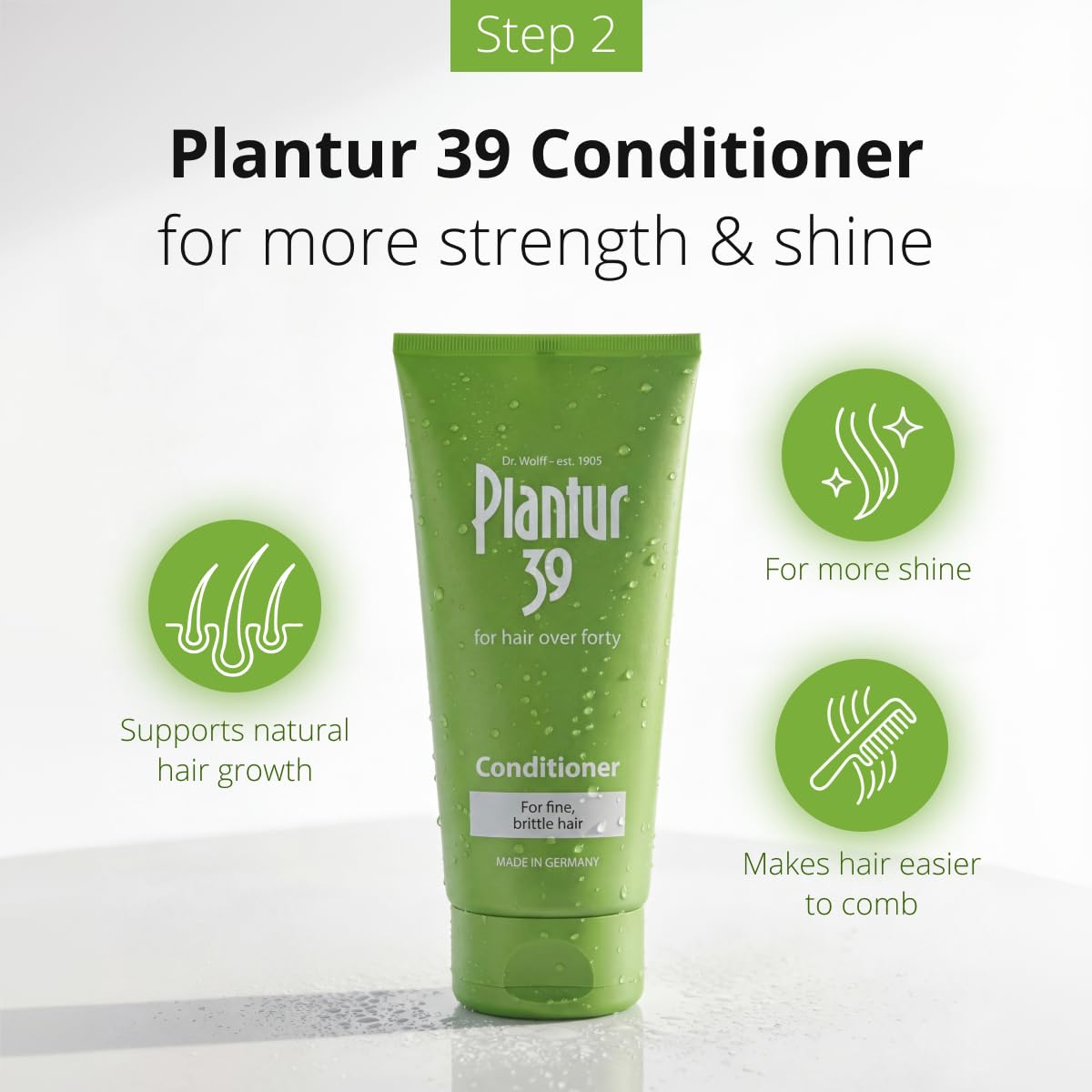 Plantur 39 conditioner cream texture for smooth detangling benefit