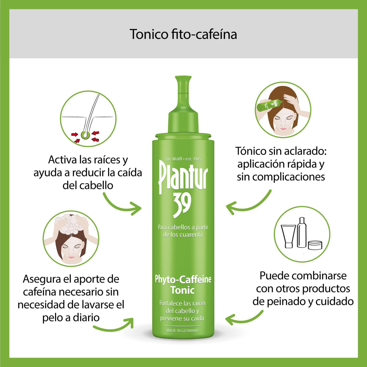 Plantur 39 close-up nozzle applicator for precise scalp application benefit