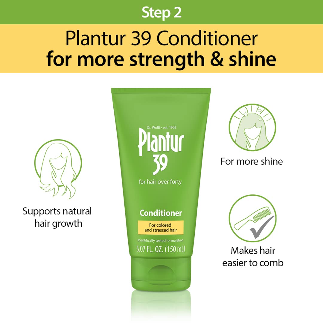 Plantur 39 conditioner texture pouring to nourish and strengthen hair