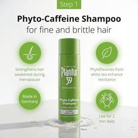 Plantur 39 shampoo texture and lather closeup, demonstrates gentle cleansing benefit