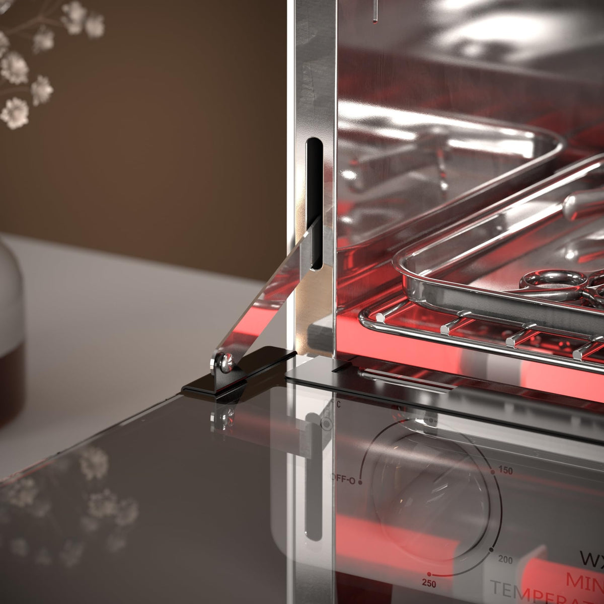 Plasdent on a salon counter in use showing streamlined workflow and client-ready tools
