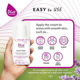 Platt Wellness cream texture close-up showing smooth, non-greasy finish