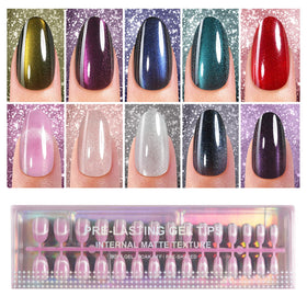 Plauva front packaging showing 300-piece cat eye set and easy storage benefit