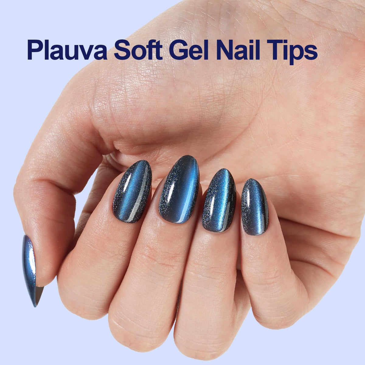 Plauva close-up of cat eye glitter texture highlighting glossy depth