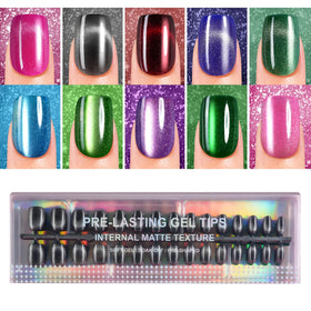 Plauva front packaging showing glossy cat eye nails and brand