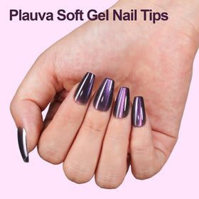 Plauva nail tips spread displaying 15 sizes for precise fit benefit
