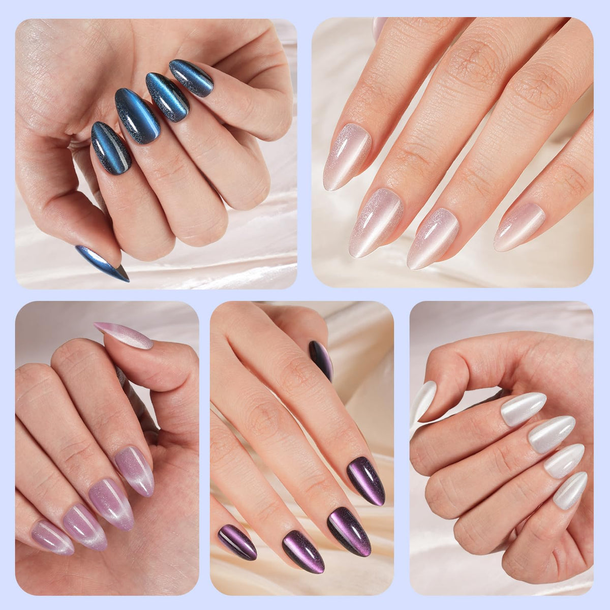 Plauva nails next to hand for scale showing size range fit benefit