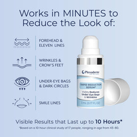 Plexaderm close-up texture displaying smooth, spreadable serum and satin finish