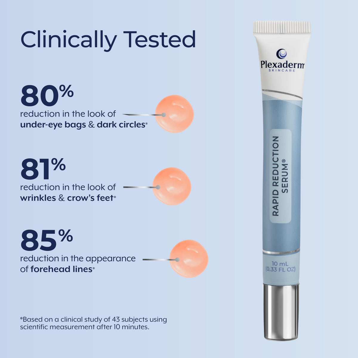 Plexaderm set under foundation showing compatibility with makeup for polished look