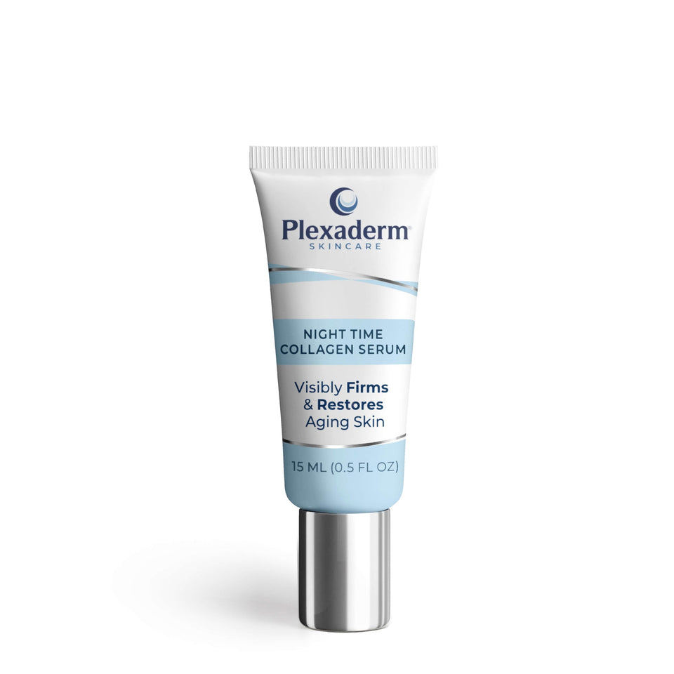 Plexaderm front packaging showing 15 mL bottle for clear product identification and trust