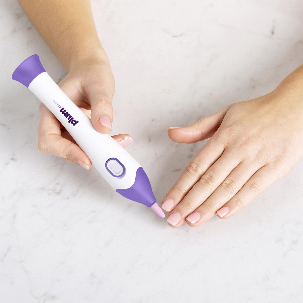 Plum Beauty five nail drill attachments laid out for versatility and professional results