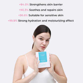 +WIS+ hand scale comparison showing packet size for on-the-go skincare convenience