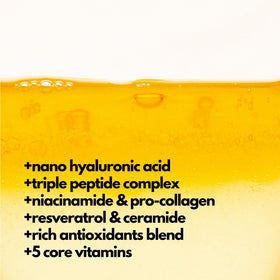 PLUXOS ingredient bottles highlighting peptides and vitamins for skin repair
