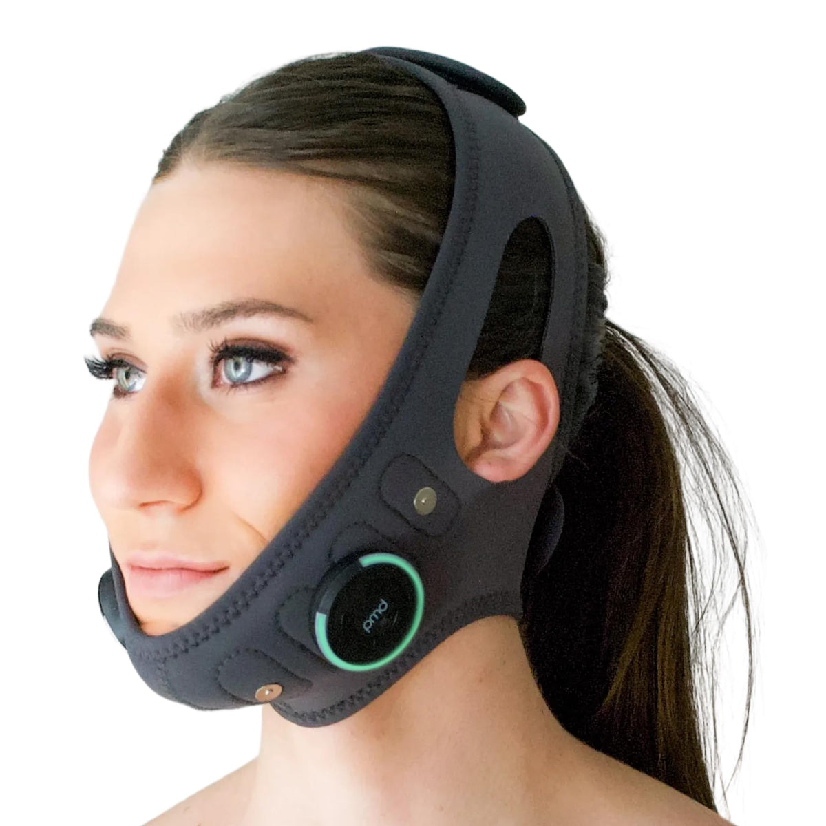 PMD Beauty band front view showing sleek design and easy fit benefit