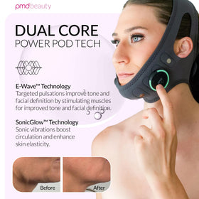 PMD Beauty side profile on model demonstrating lifting effect benefit