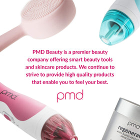PMD ingredients label showing key actives for calming and anti-aging