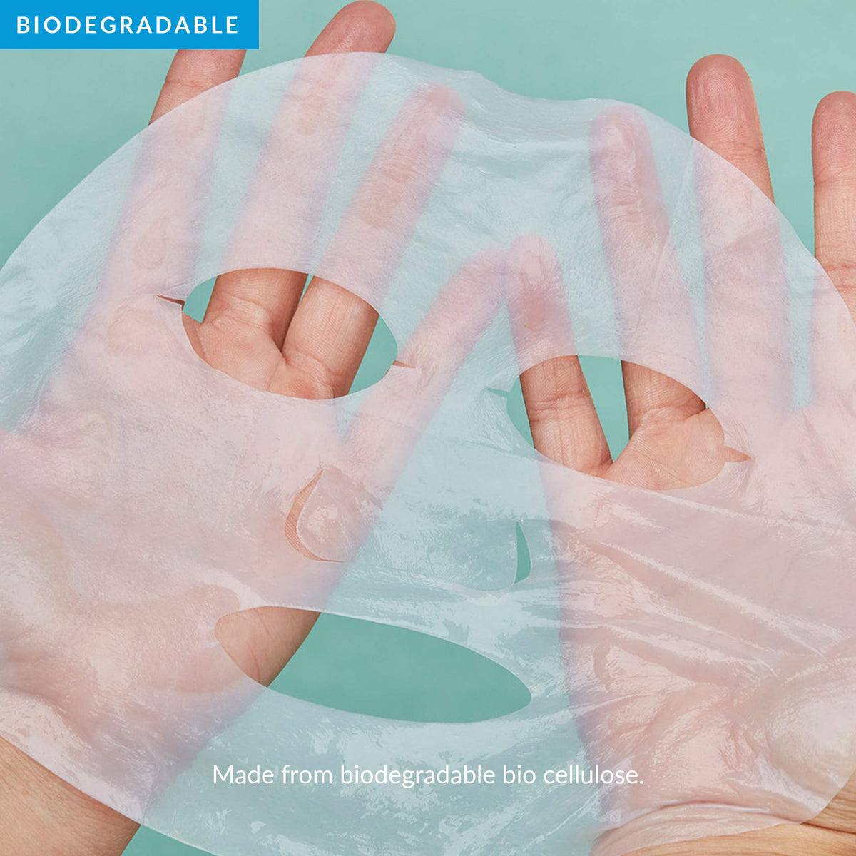 PMD open packaging with five masks displayed for easy single-use convenience
