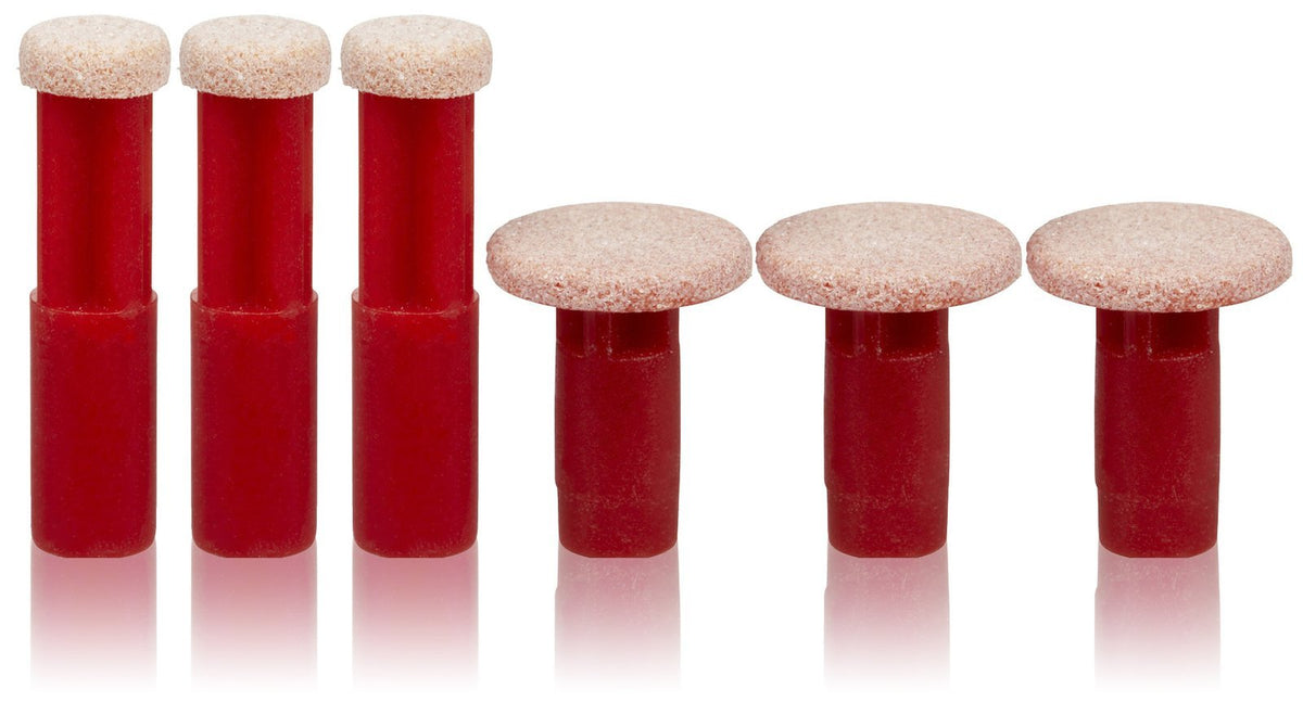 PMD front view of red discs and filter showing complete replacement kit and convenience
