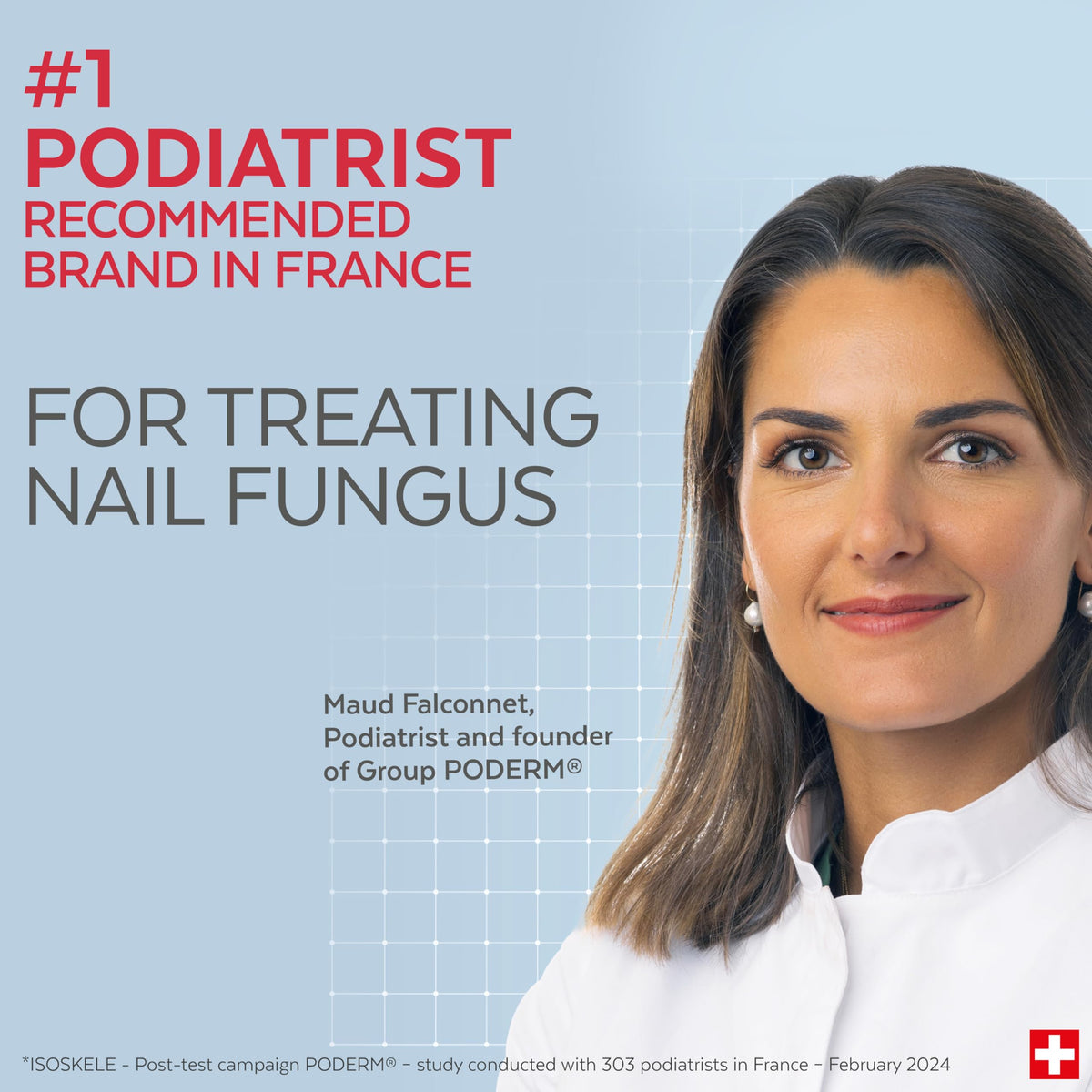 PODERM applied to toenail edges showing protective barrier and targeted care