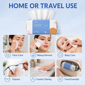 PoeticEHome baby care wiping a baby's face safely and softly