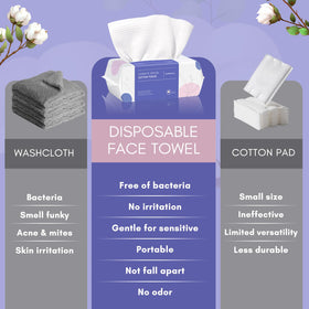 PoeticEHome towel removing foundation from skin, gentle effective cleansing
