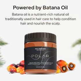Polar Hair application on hair ends to demonstrate frizz control and shine