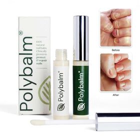 polybalm packaging label with clinical and botanical claims visible