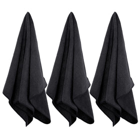 POLYTE towel wrapped on model drying long hair faster benefit