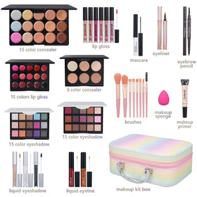 pomcral open eyeshadow palettes showing varied shades for versatile looks