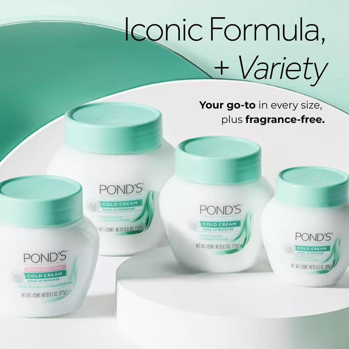 POND'S product label close-up displaying directions and trusted brand