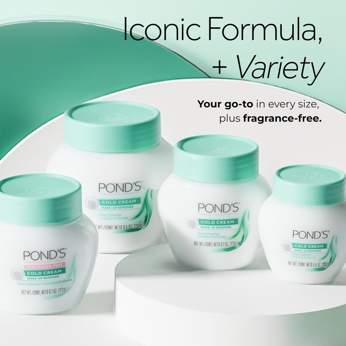 POND'S cold cream on bathroom shelf suggesting nightly skincare routine benefit