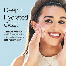 POND'S being wiped off eye makeup demonstrating thorough removal benefit