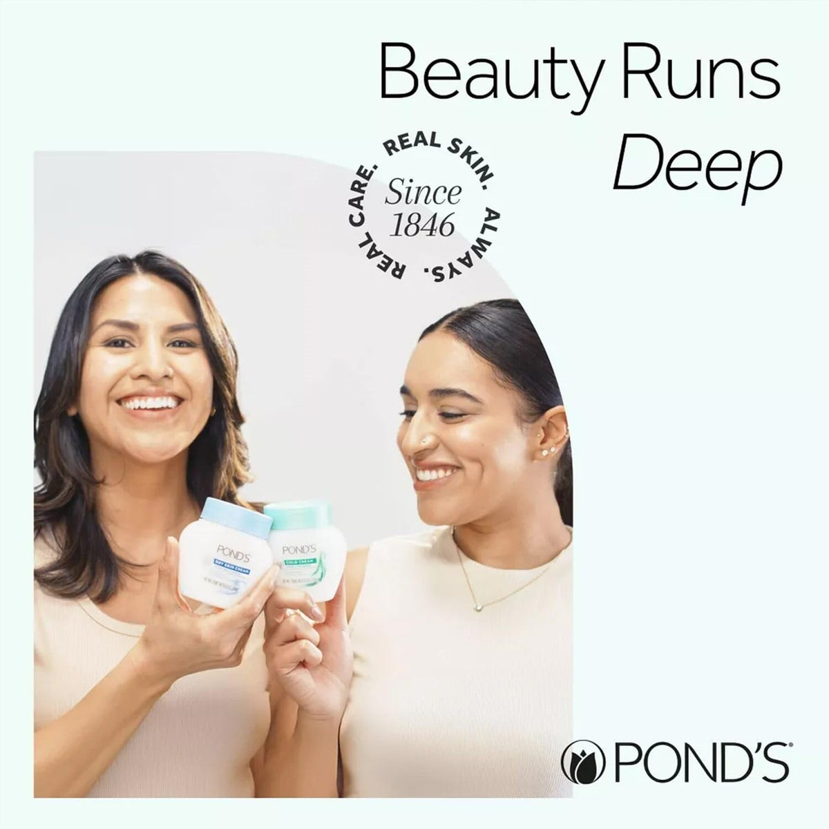 POND'S two-pack boxed together indicating value and backup supply