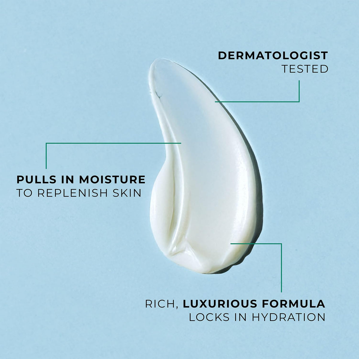 POND'S label close-up highlighting hypoallergenic and non-comedogenic benefits