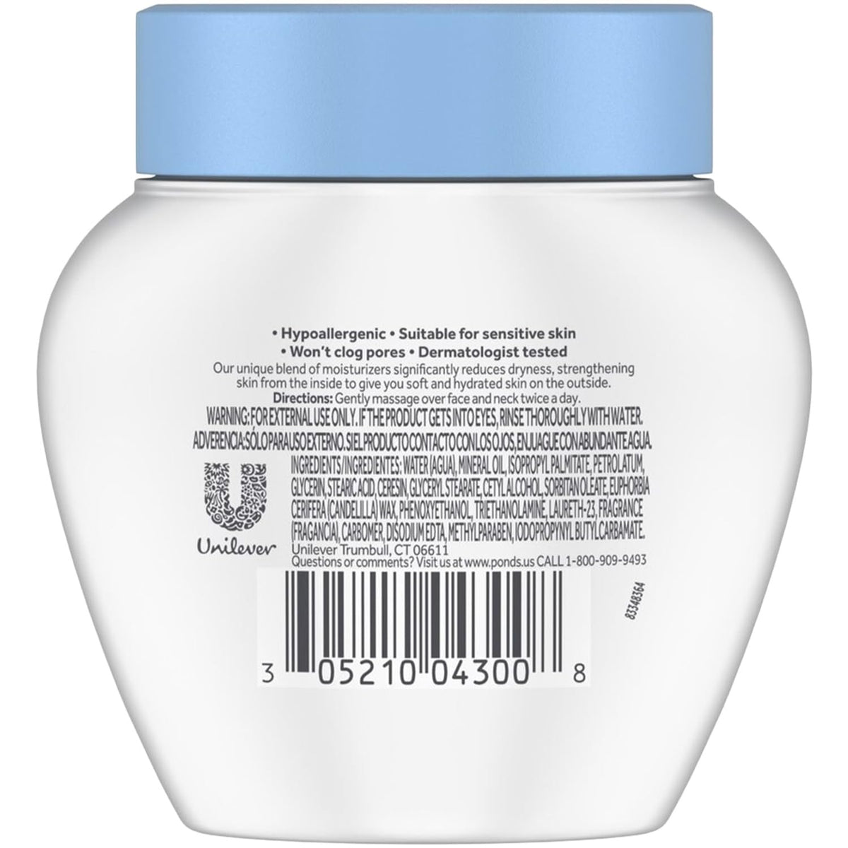 POND'S open jar close-up showing creamy texture for deep moisture