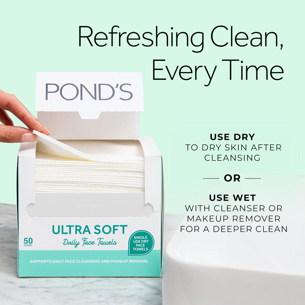 POND'S label and ingredient panel detailing product composition