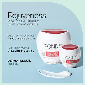 POND'S cream texture close-up highlighting smooth application benefit