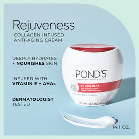 POND'S cream texture close-up illustrating smooth hydration benefit