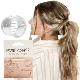 Pony Popper clear front packaging showing compact volumizer benefit