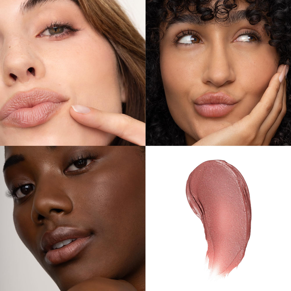 Poppy & Pout close-up mica sheen on tint, highlighting subtle natural color payoff